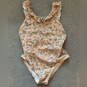 Like New Rylee + Cru girls one piece swimsuit. Size 6-7